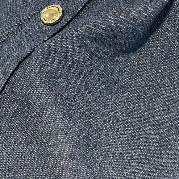 SSYS Nellie Sleeveless Denim Dress Button Front A-Line Mini Dress Blue XS - Picture 7 of 9